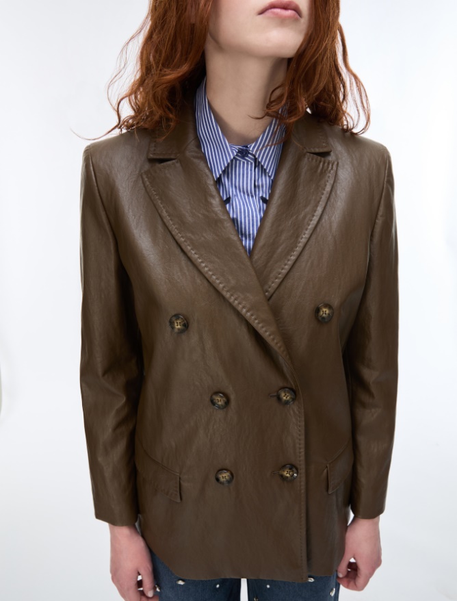 Coated fabric blazer - iBlues - 3