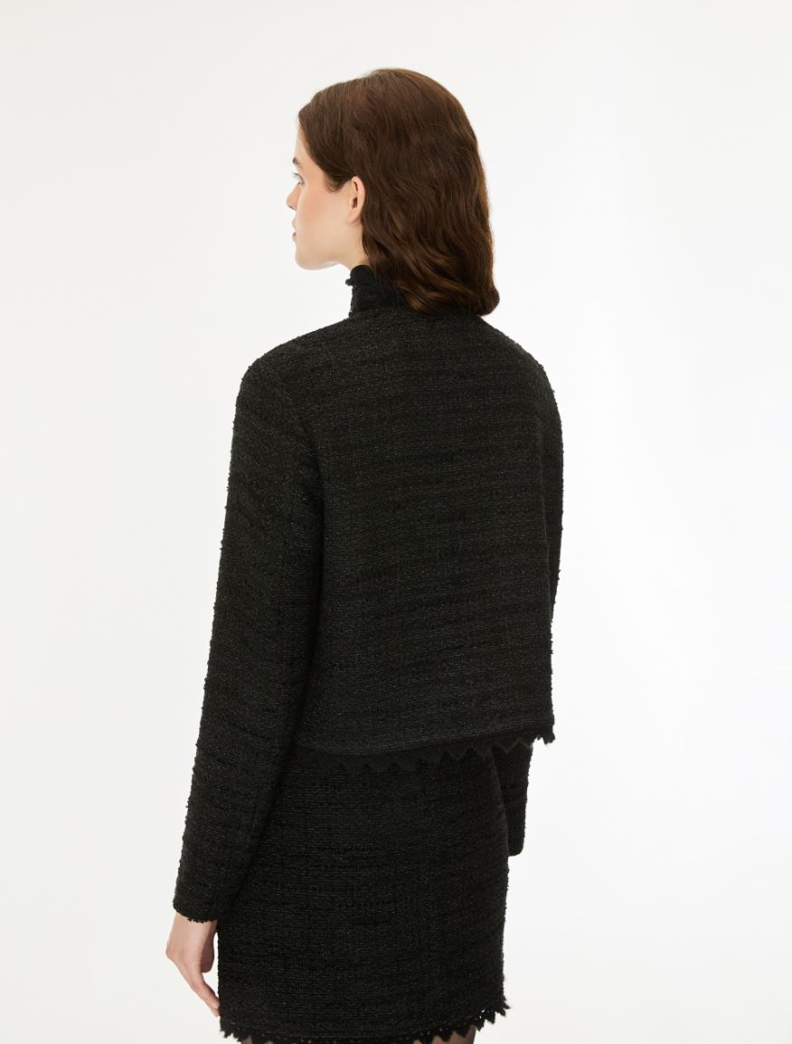 Tweed jacket - BLACK - iBlues - 2