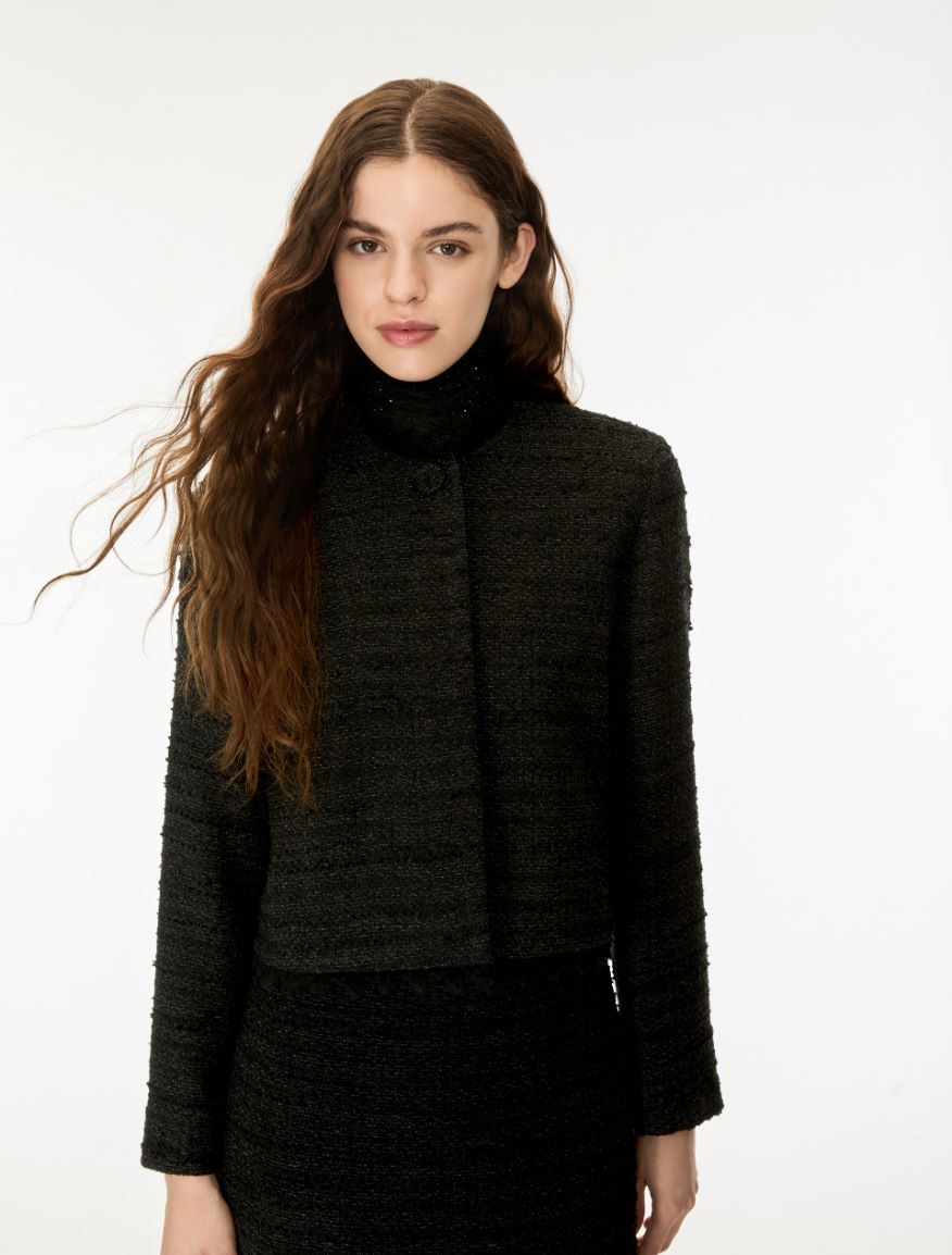 Tweed jacket - BLACK - iBlues