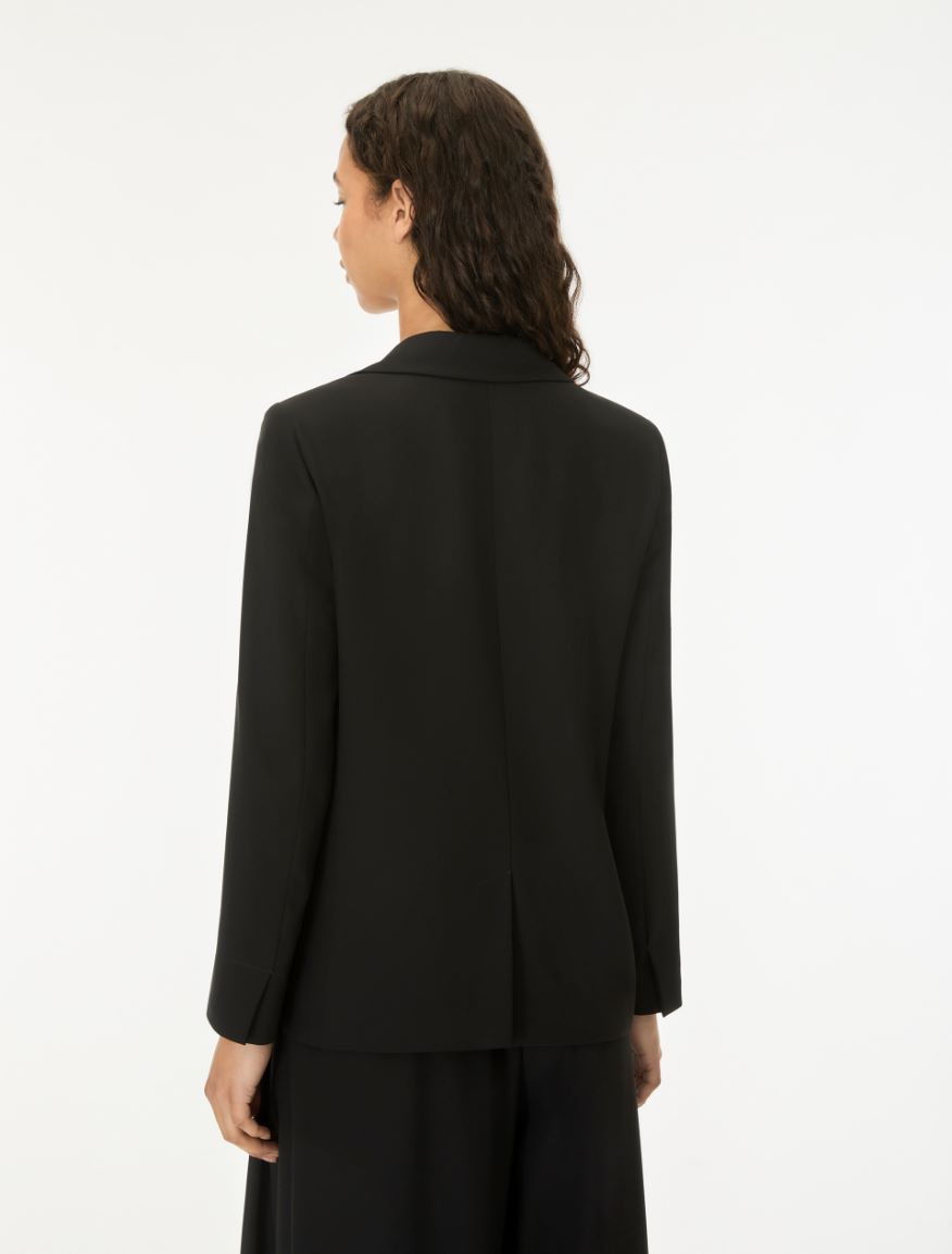 Figure-skimming blazer - BLACK - iBlues - 2