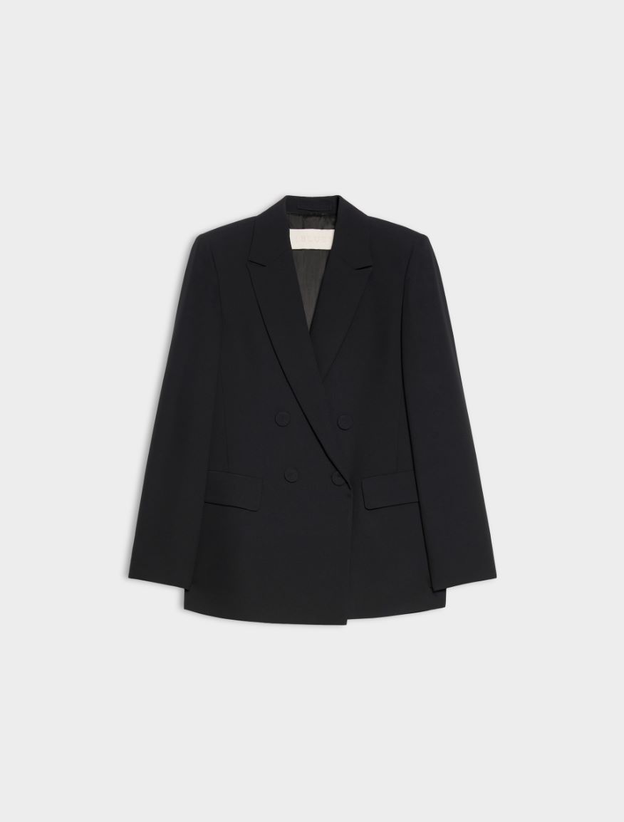 Figure-skimming blazer - BLACK - iBlues - 5