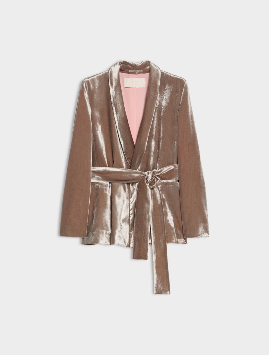 Belted blazer - MASTIC - iBlues - 5