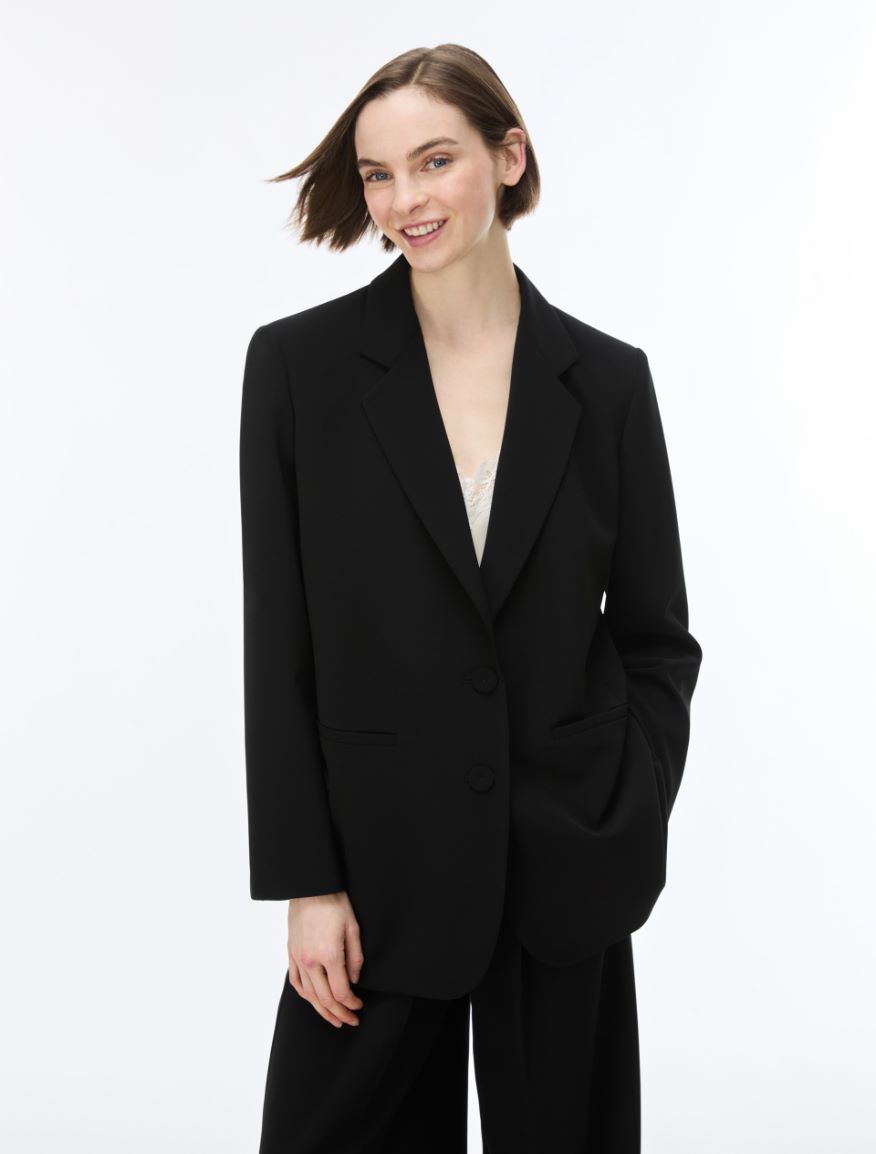 Stretch blazer - BLACK - iBlues - 4