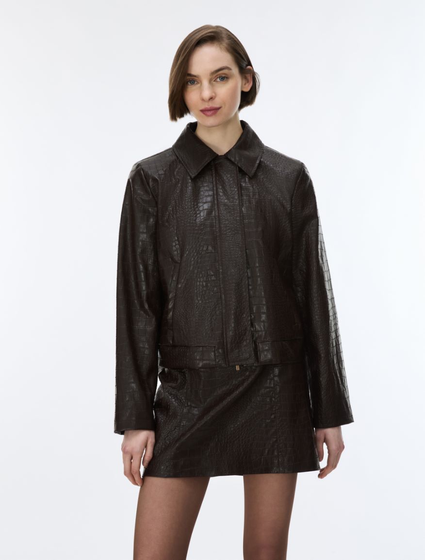 Boxy-Jacke - SCHOKOLADE - iBlues - 4