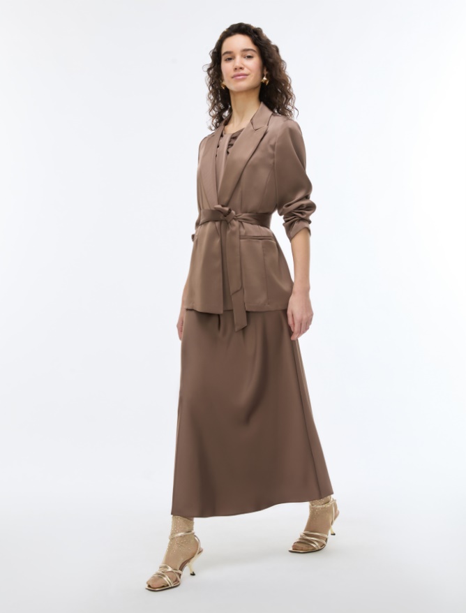 Flowing satin blazer - 