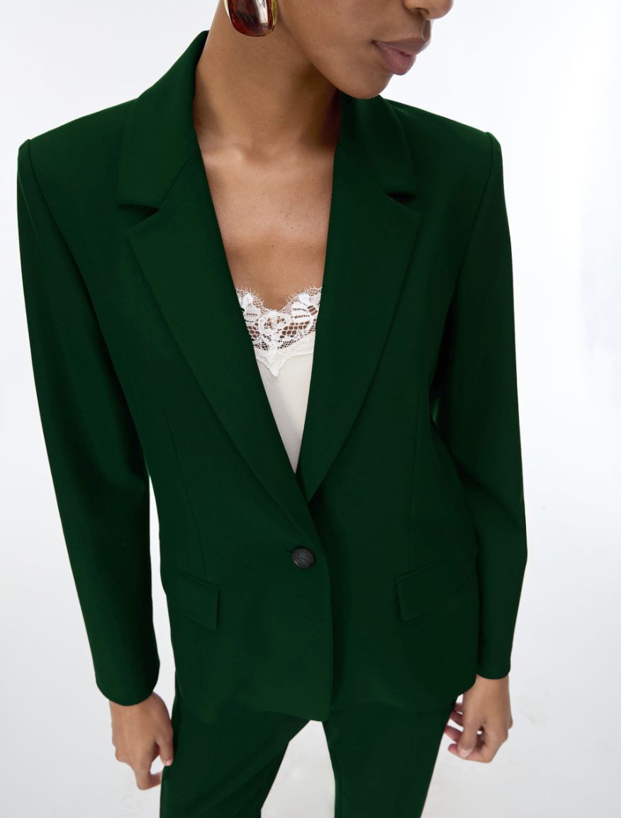Slim-fit blazer - DARK GREEN - iBlues - 3