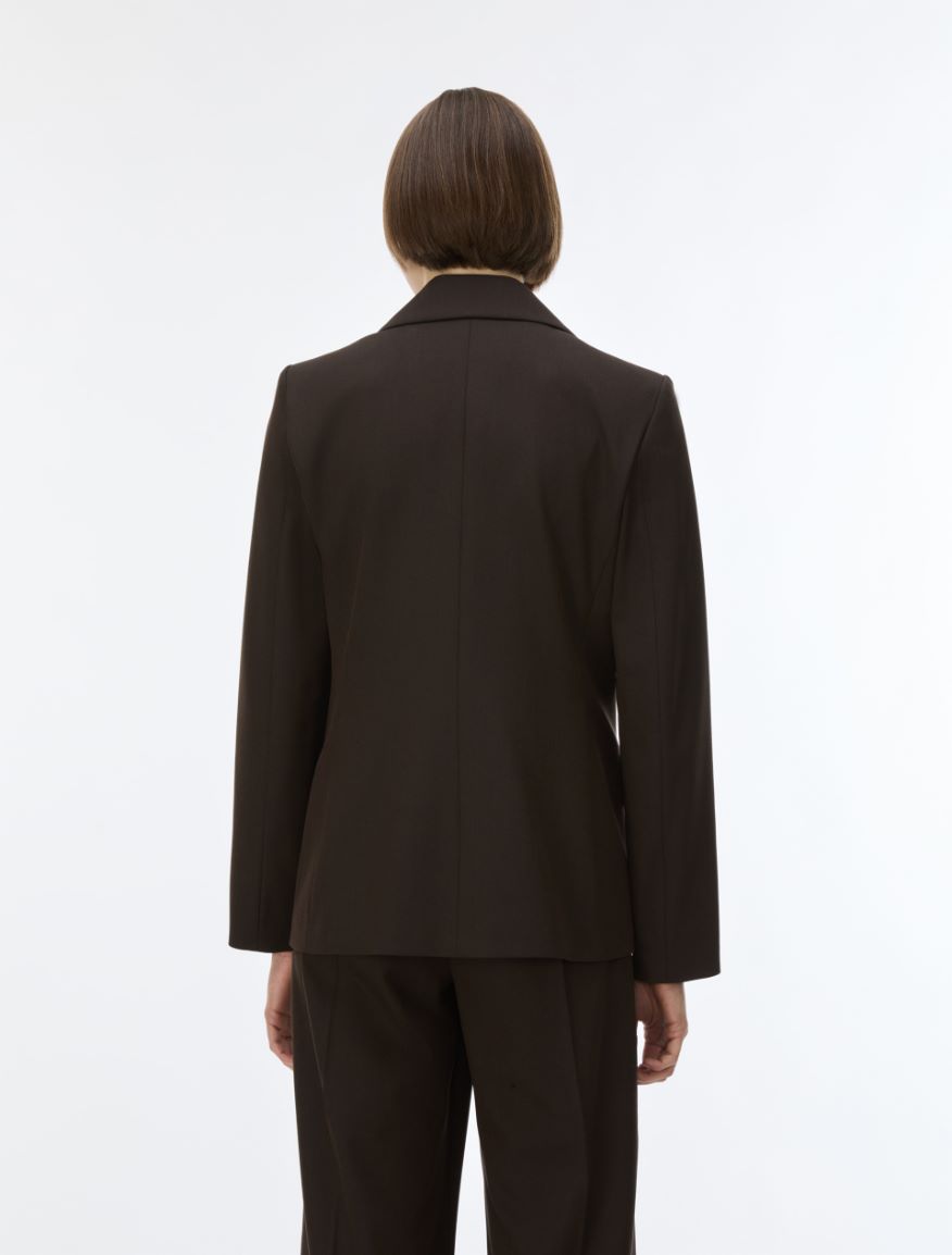 Slim-fit blazer - DARK BOWN - iBlues - 2