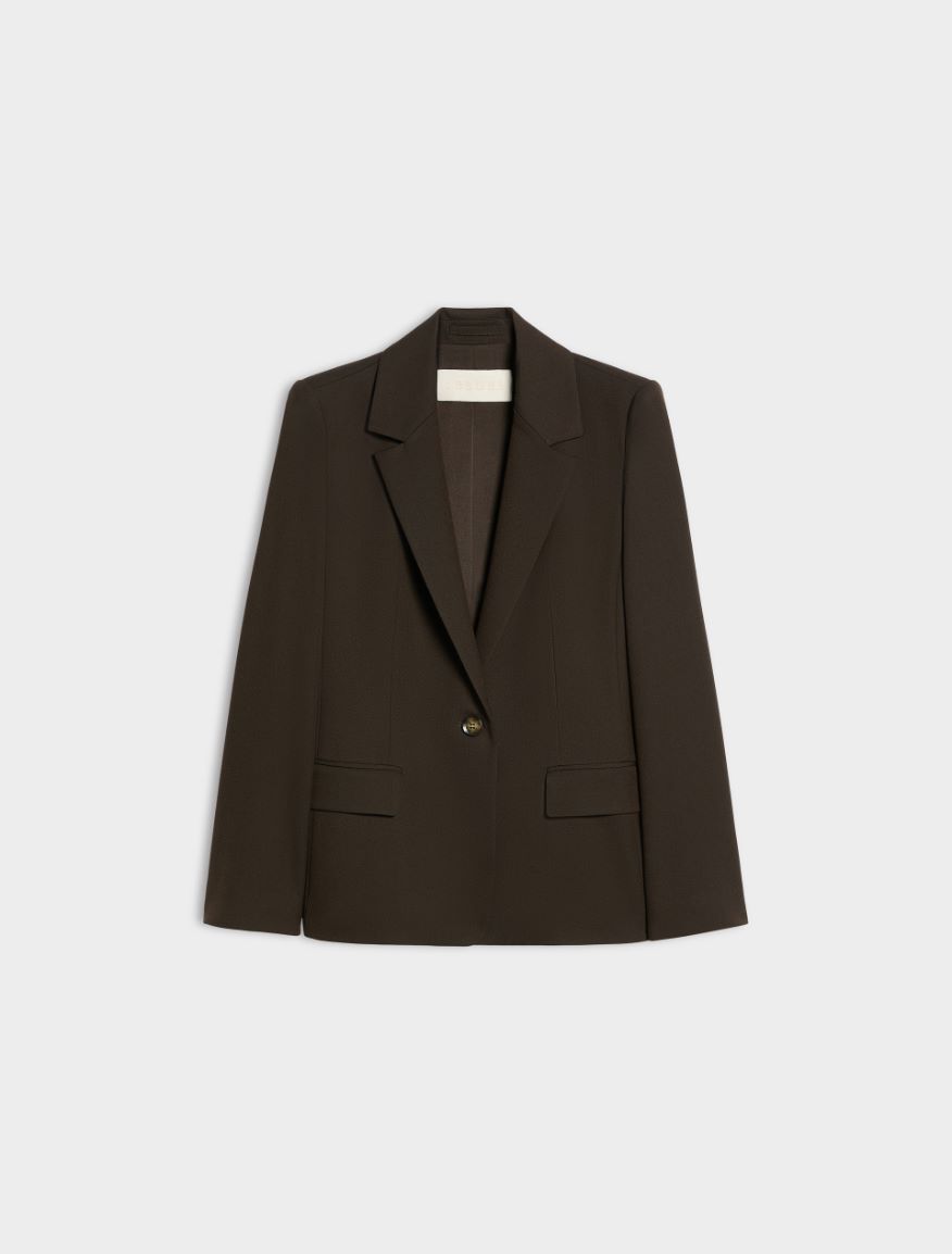 Slim-fit blazer - DARK BOWN - iBlues - 5