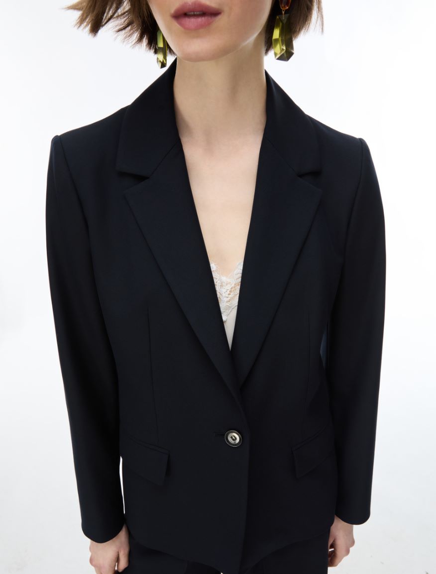 Slim-fit blazer - MIDNIGHTBLUE - iBlues - 3