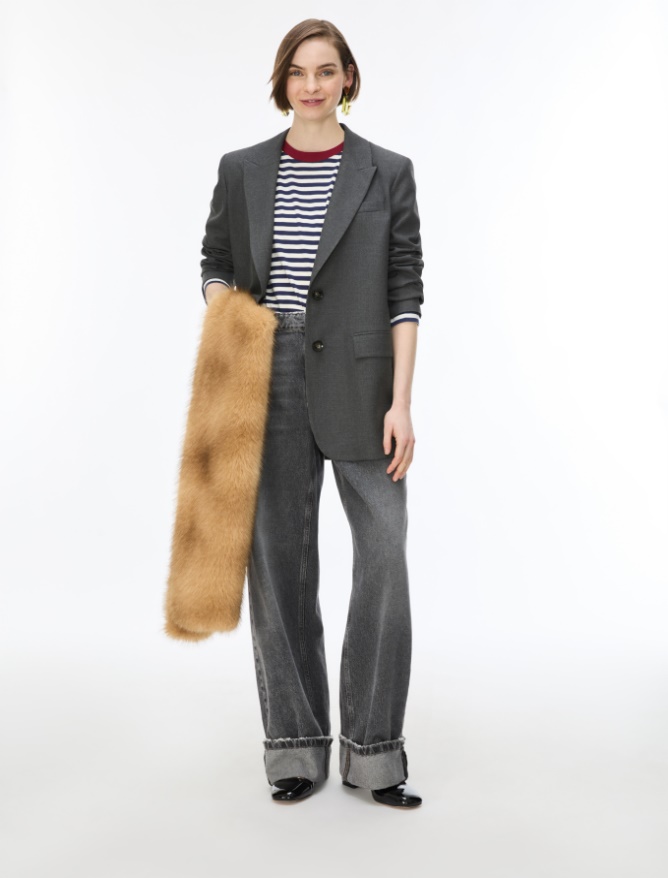 Straight-fit blazer - iBlues - 4