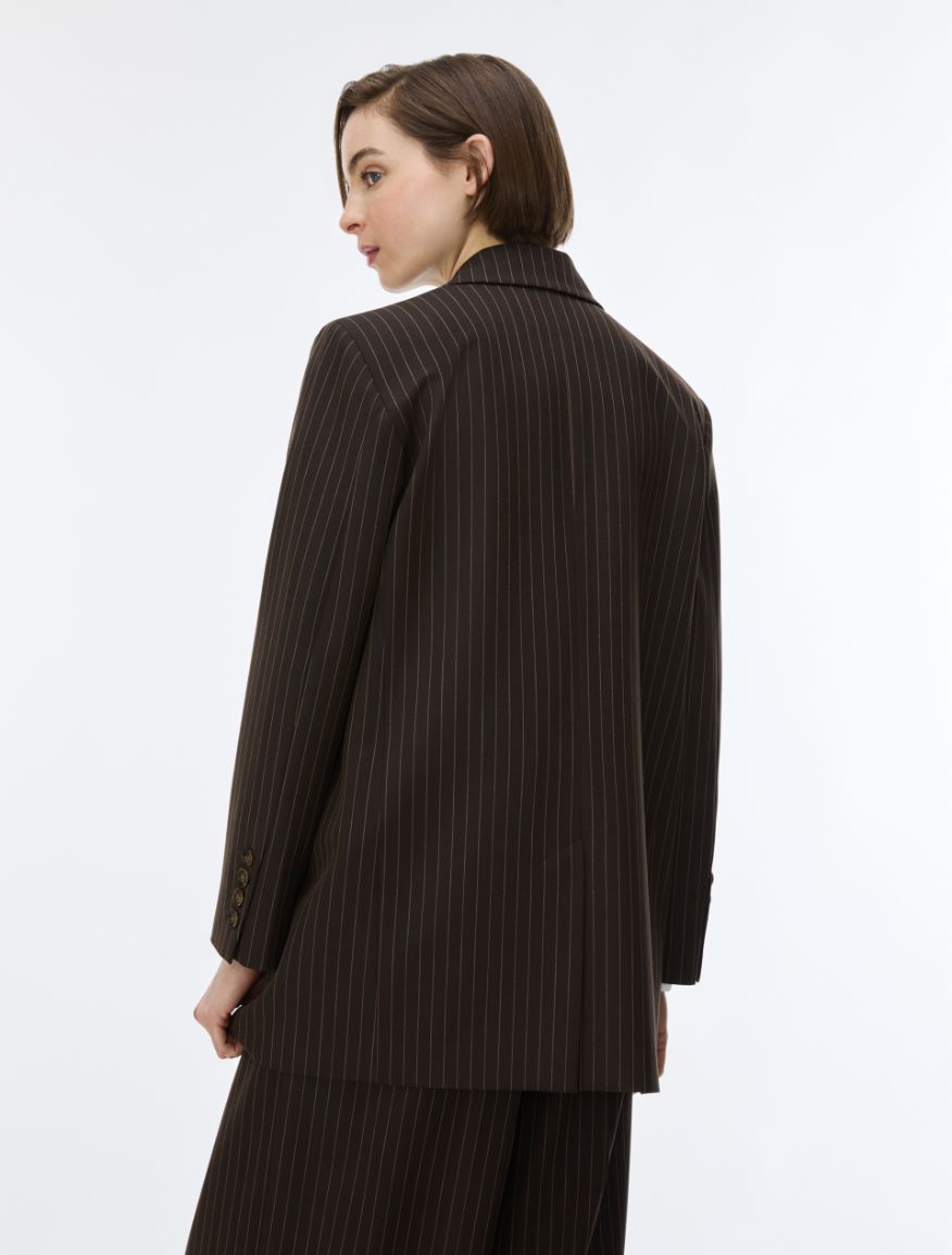 Straight-fit blazer - BROWN - iBlues - 2