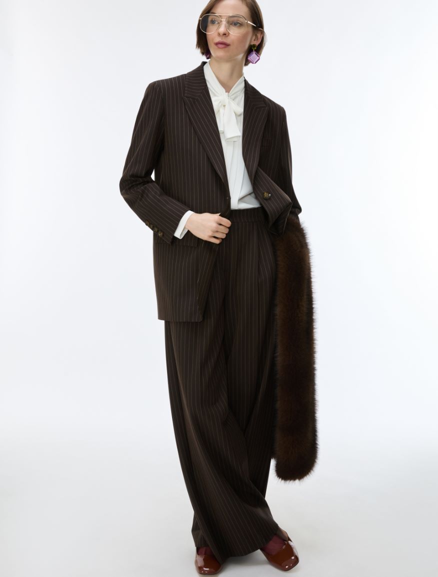 Straight-fit blazer - BROWN - iBlues - 4