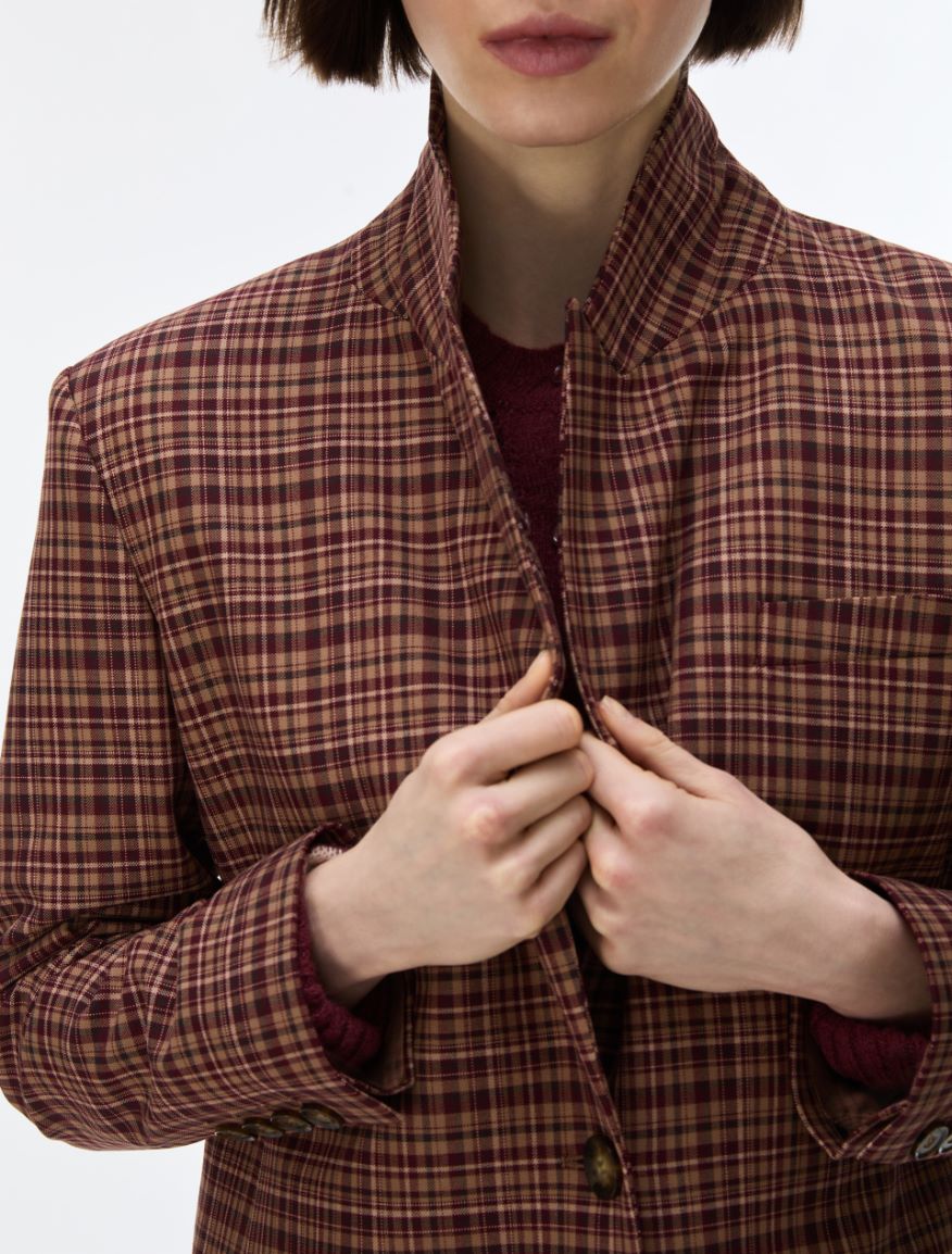 Straight-fit blazer - CAMEL - iBlues - 3