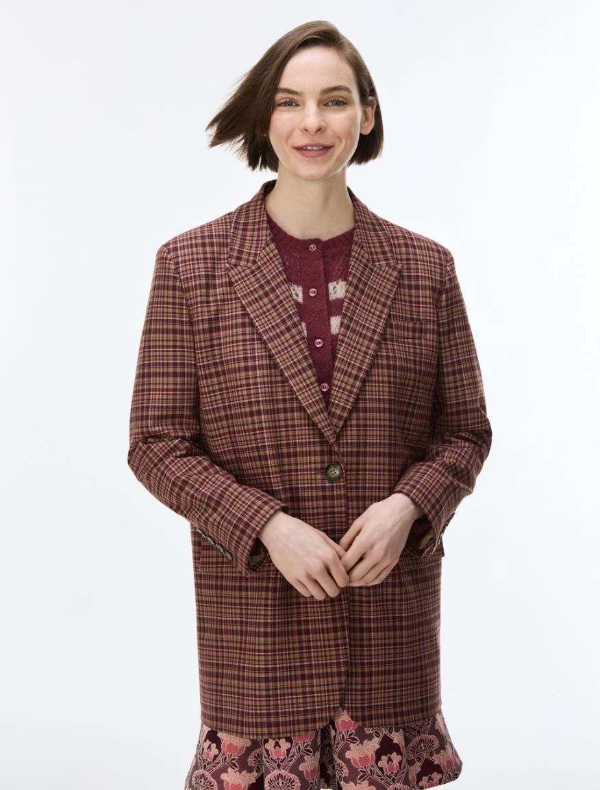 Straight-fit blazer - CAMEL - iBlues - 4