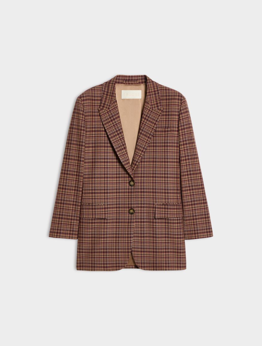 Straight-fit blazer - CAMEL - iBlues - 5