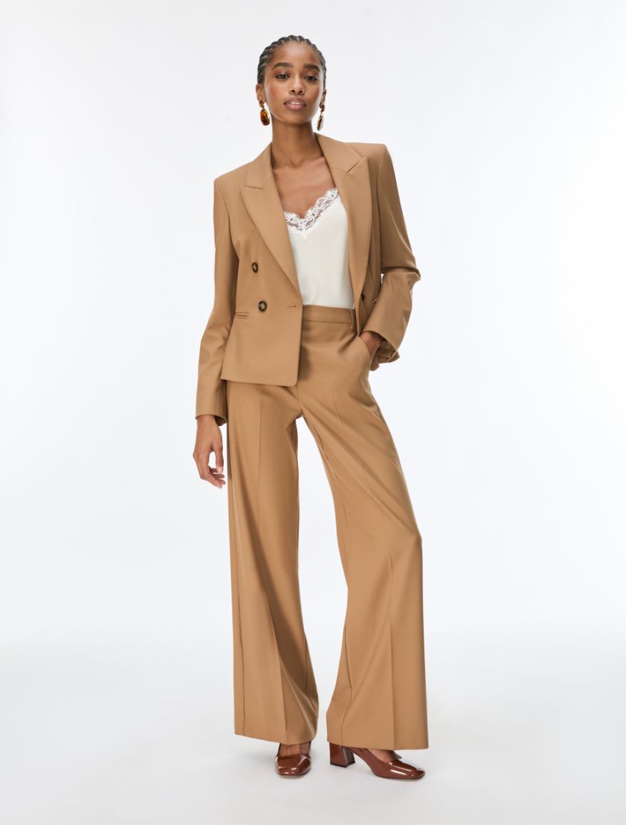 Doppelreihiger Blazer - KAMEL - iBlues - 4