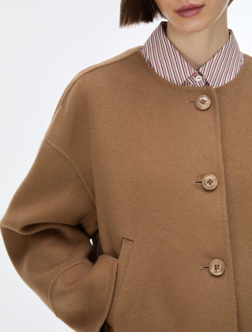 Cocoon jacket - CAMEL - iBlues - 3