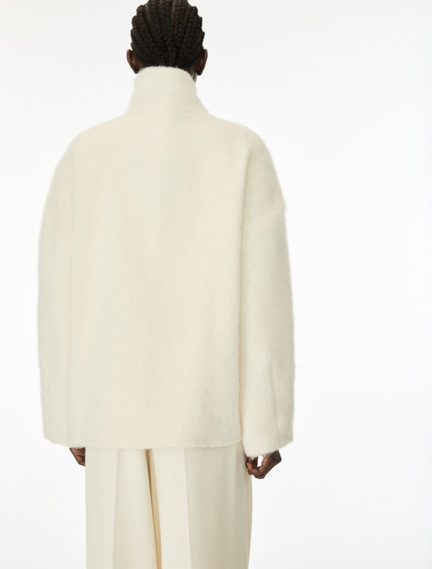 Alpaca-blend jacket - CREAM - iBlues - 2