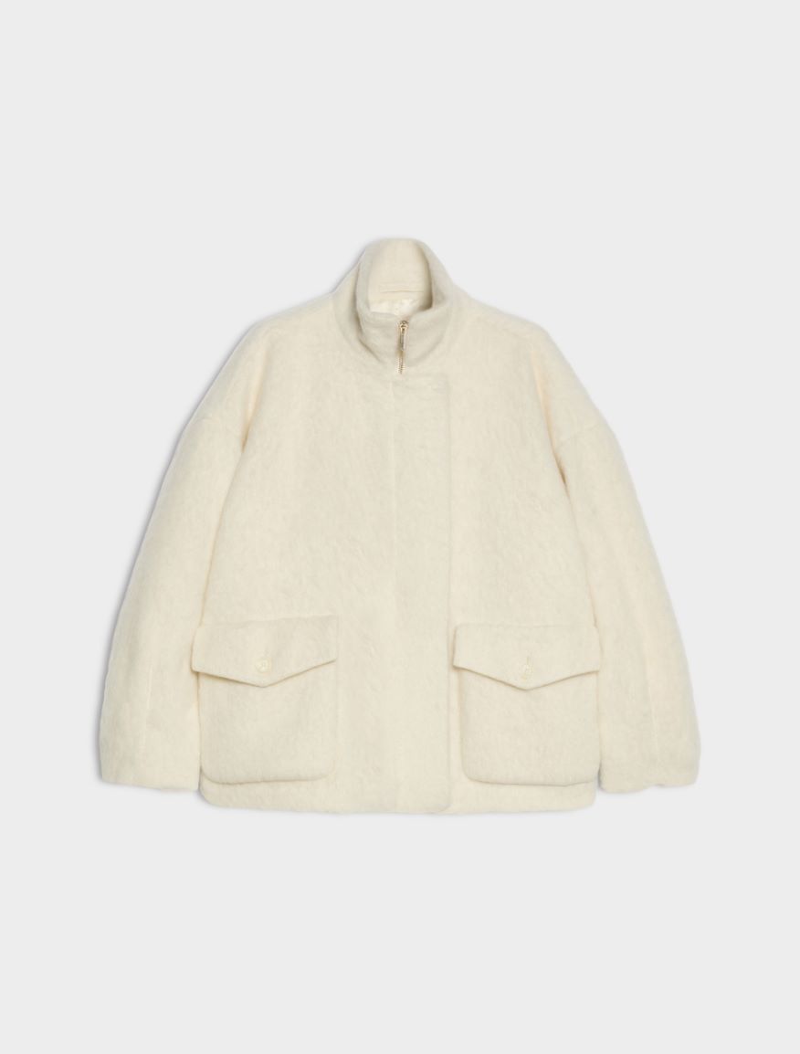 Alpaca-blend jacket - CREAM - iBlues - 5