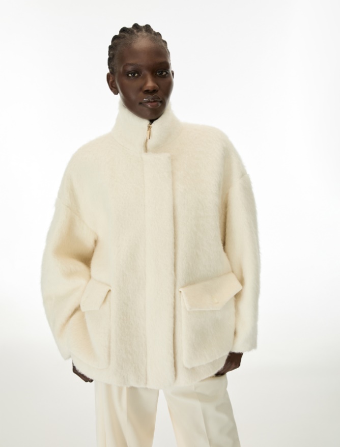 Alpaca-blend jacket - iBlues