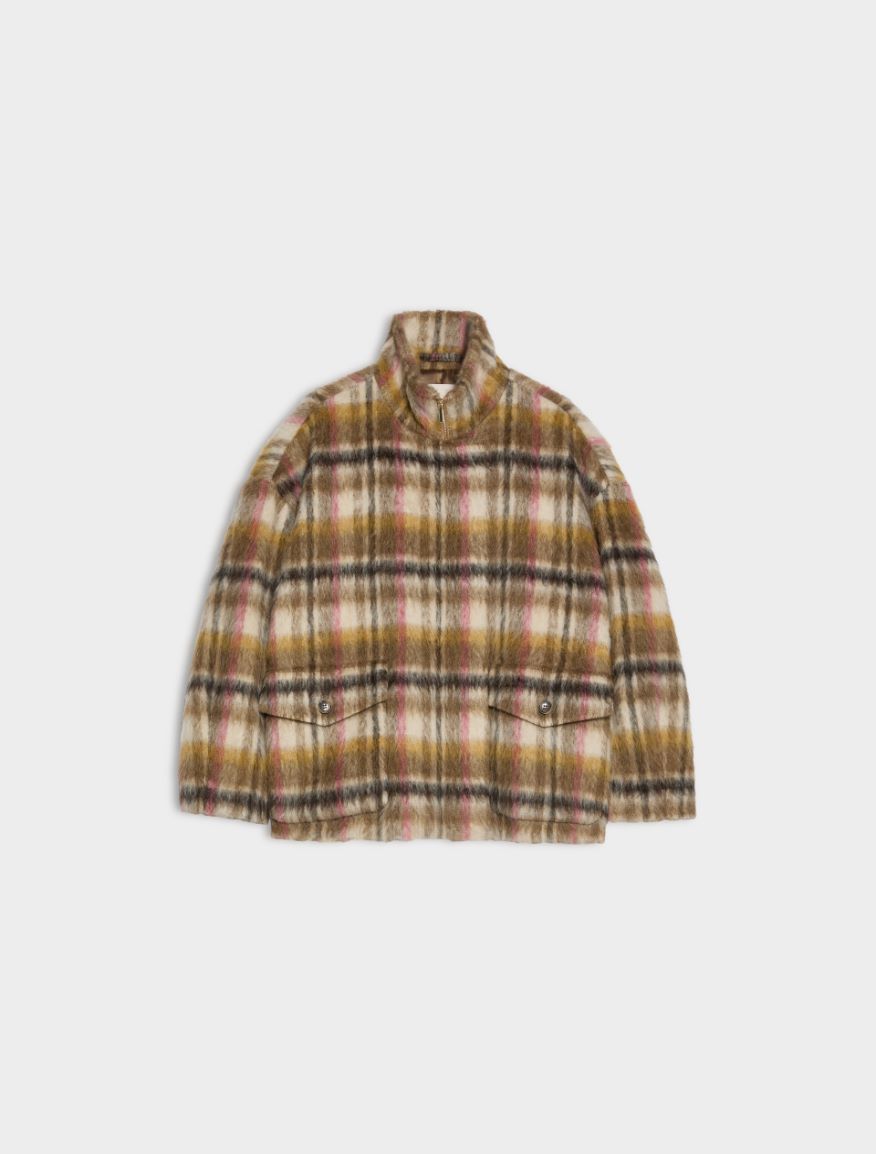 Alpaca-blend jacket - KAKI - iBlues - 5