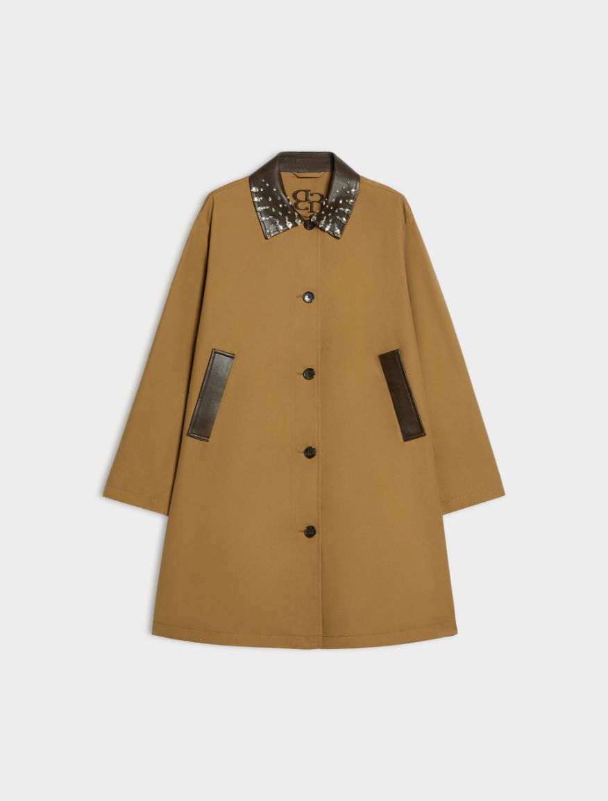 Straight-fit trench coat - BEIGE - iBlues - 5