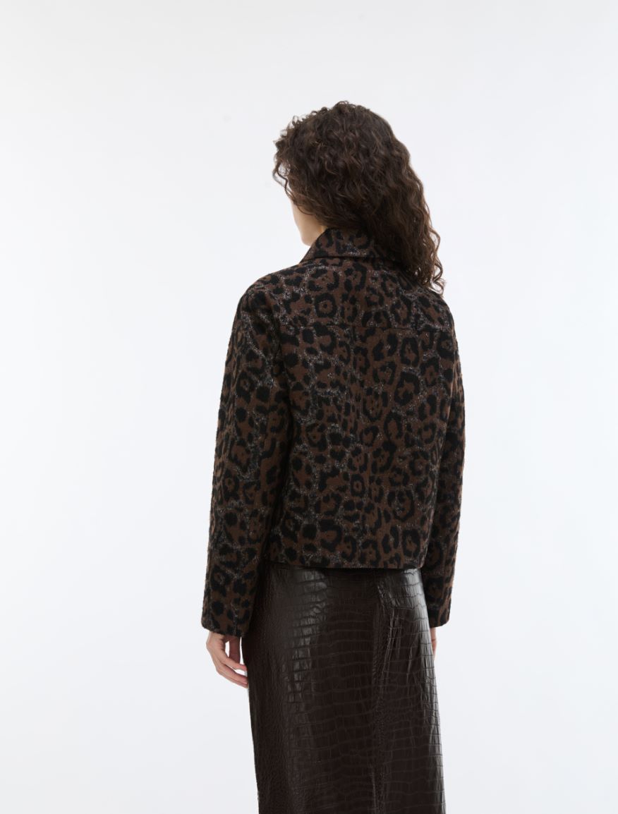 Animal-print jacket - BROWN - iBlues - 2