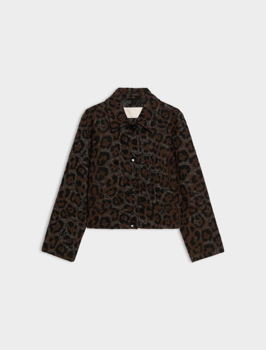 Animal-print jacket - BROWN - iBlues - 5