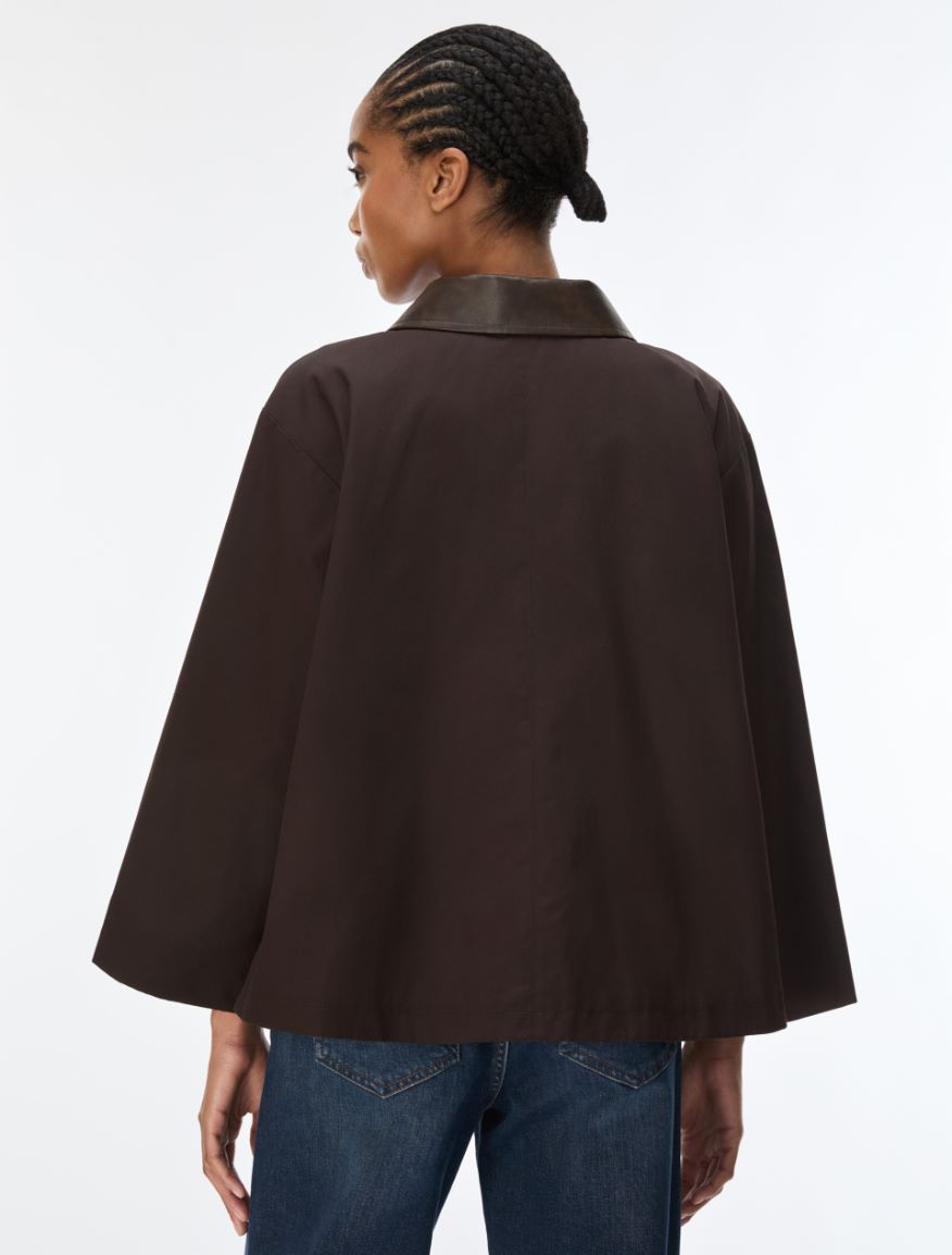 A-line jacket - BROWN - iBlues - 2