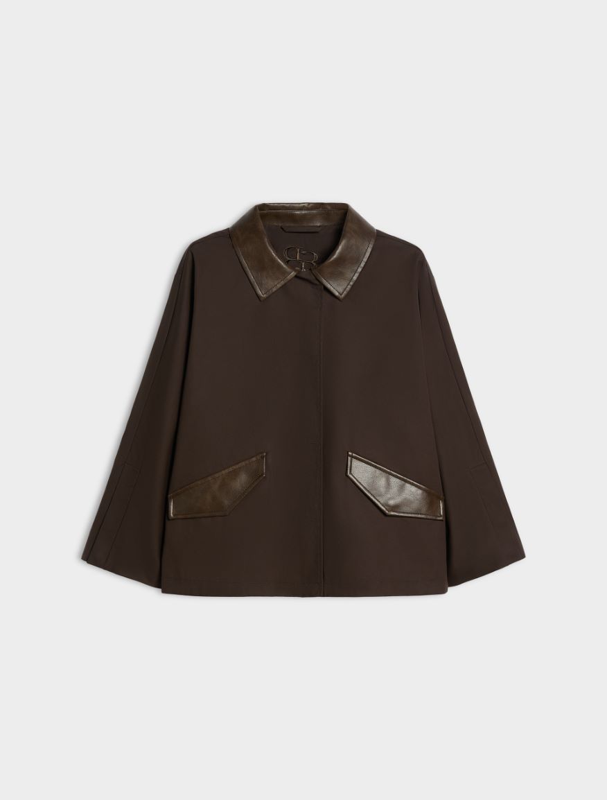 A-line jacket - BROWN - iBlues - 5