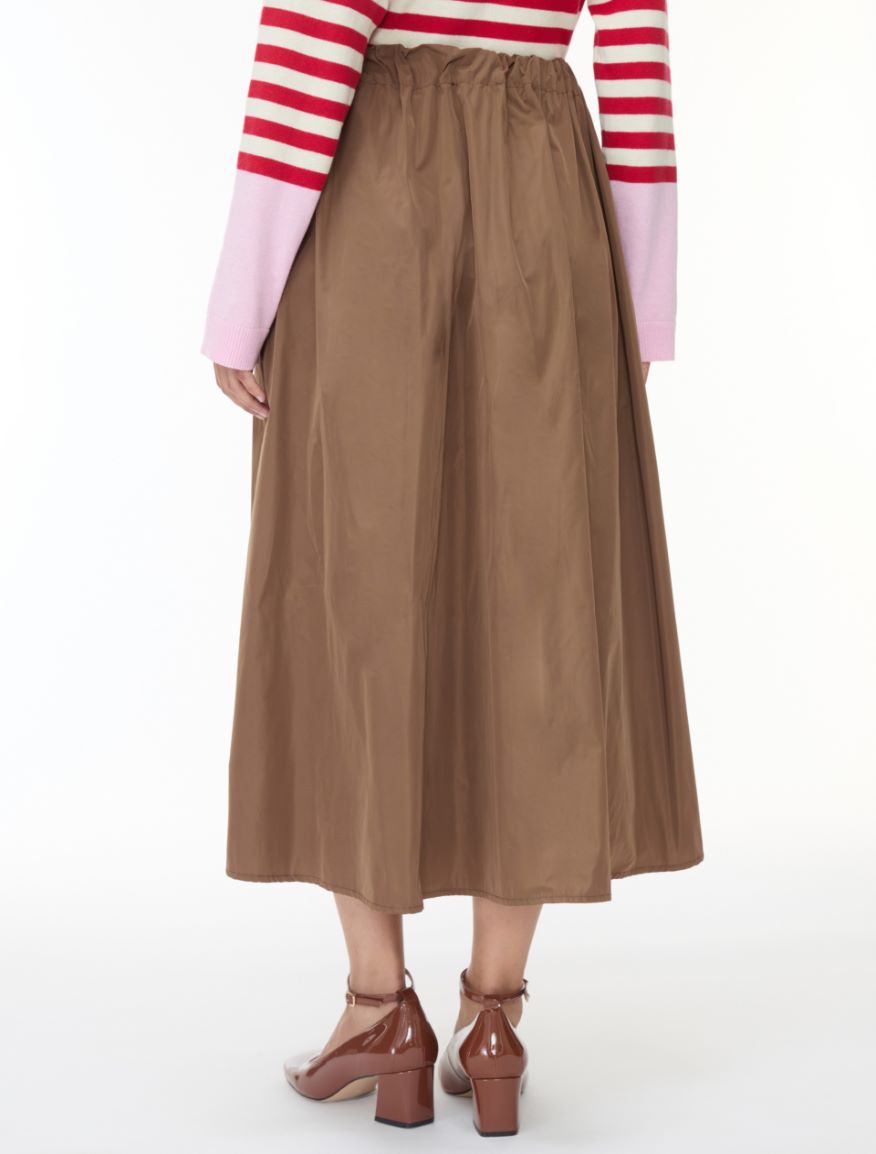 Relaxed-fit skirt - CHOCOLATE - iBlues - 2