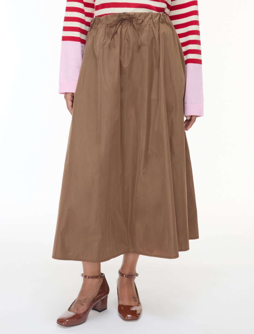 Relaxed-fit skirt - CHOCOLATE - iBlues - 4