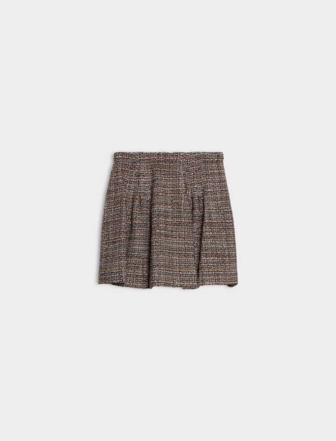 Basketweave tweed skirt - iBlues - 5