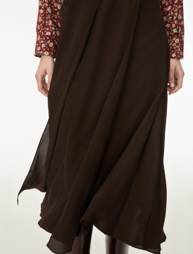 Silk-blend skirt - iBlues