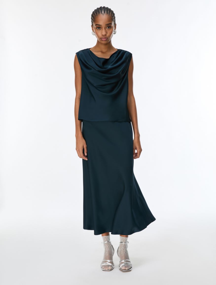 Satin skirt - OIL - iBlues - 4
