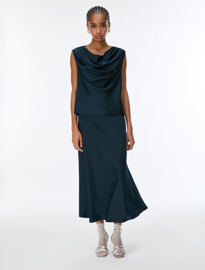 Satin skirt - 
