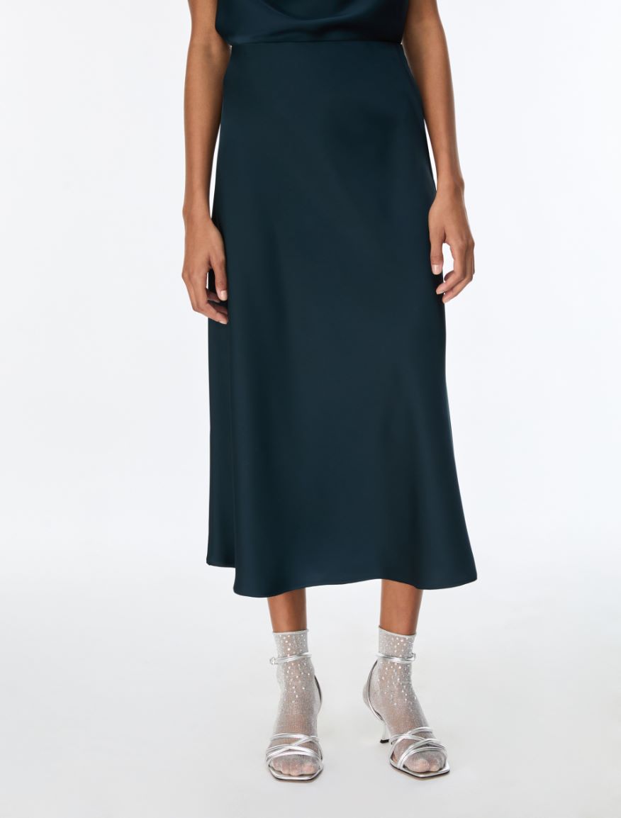 Satin skirt - OIL - iBlues