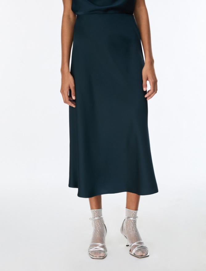 Satin skirt - 