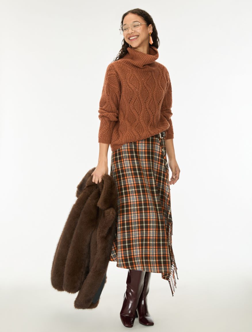 Wrap skirt - PUMPKIN - iBlues - 4