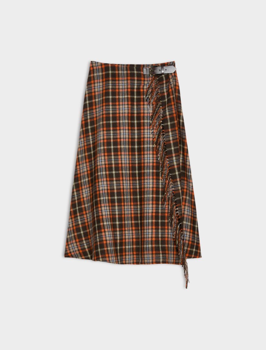Wrap skirt - PUMPKIN - iBlues - 5