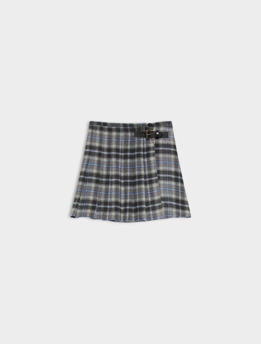 Pleated skirt - LIGHT BLUE - iBlues - 5