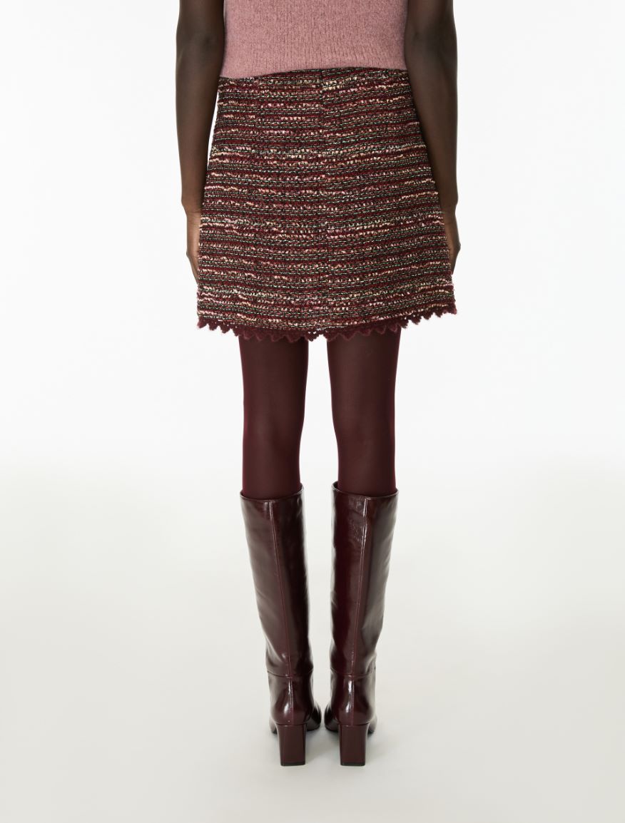 A-line skirt - BORDEAUX - iBlues - 2