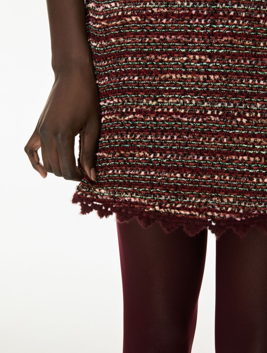 A-line skirt - BORDEAUX - iBlues - 3