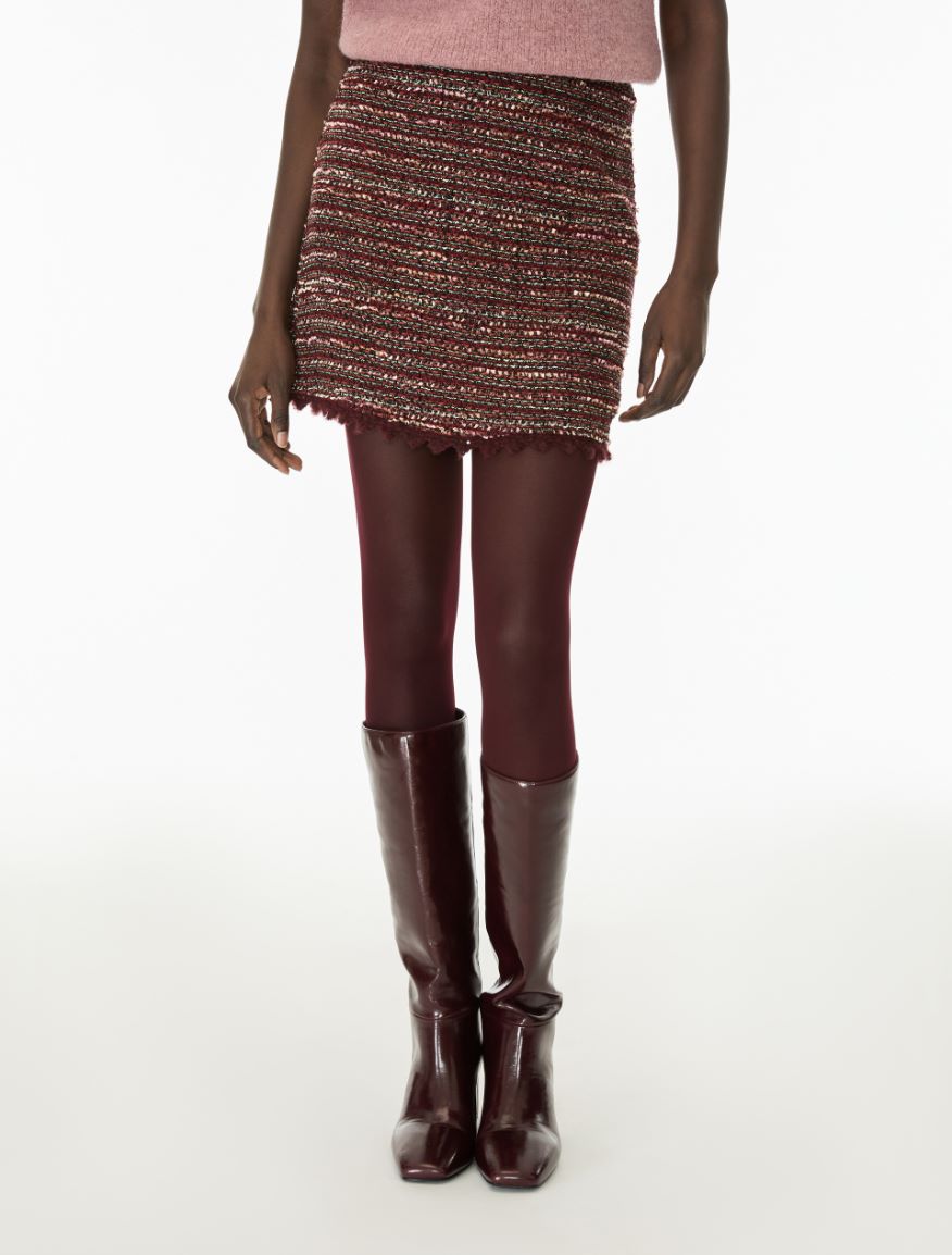 A-line skirt - BORDEAUX - iBlues