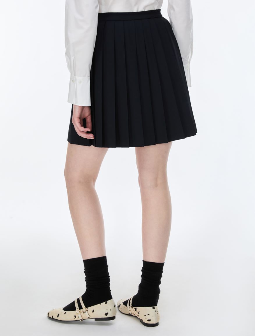 Pleated skirt - MIDNIGHTBLUE - iBlues - 2