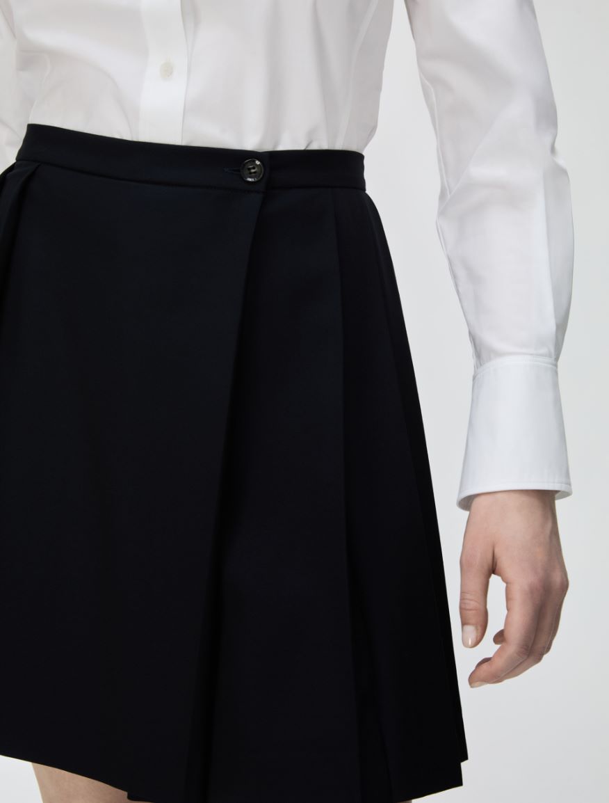 Pleated skirt - MIDNIGHTBLUE - iBlues - 3