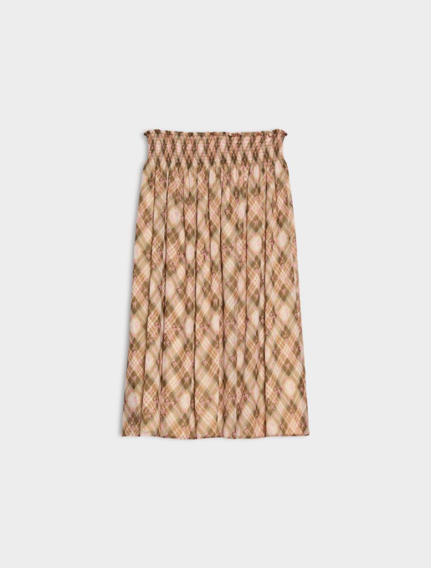 Flowing skirt - KAKI - iBlues - 5