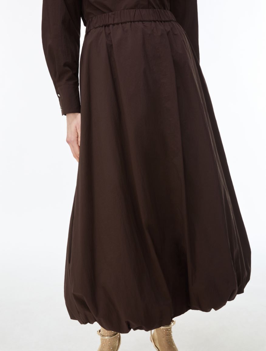 Balloon skirt - BROWN - iBlues - 3