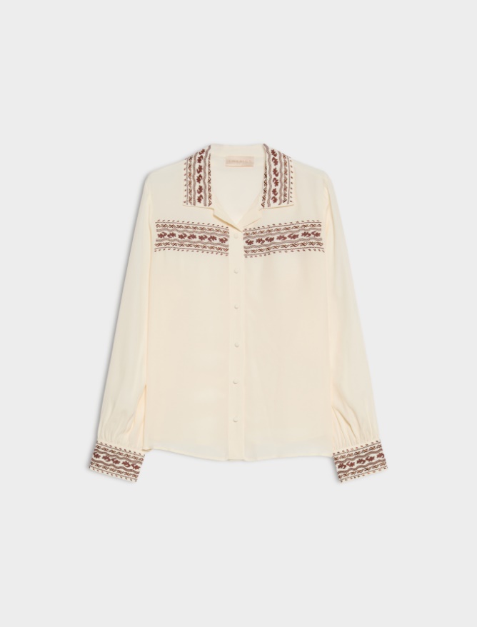 Silk-blend shirt - iBlues - 5