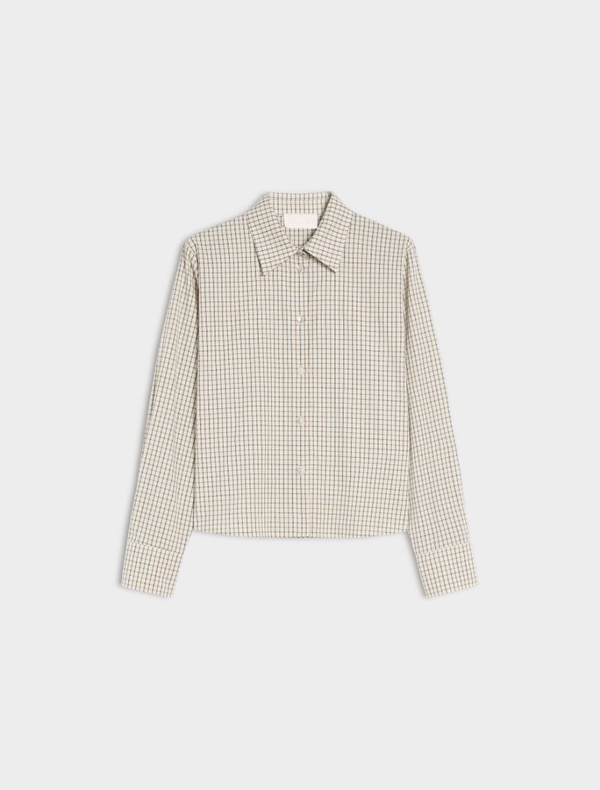 Cropped shirt - ECRU - iBlues - 5